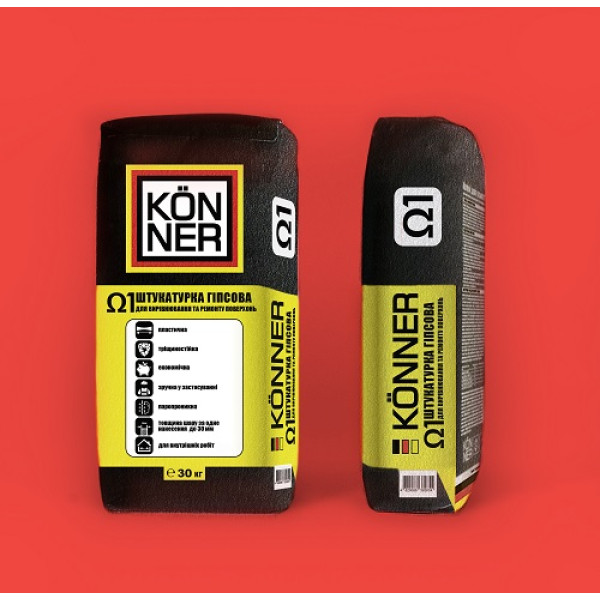 Шпаклівка гіпсова стартова KÖNNER Omega-1
