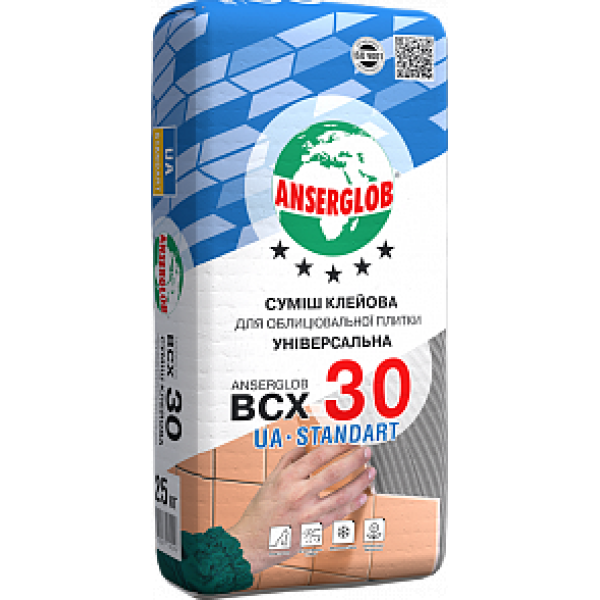 Anserglob BCX - 30 Клей для плитки 25 кг