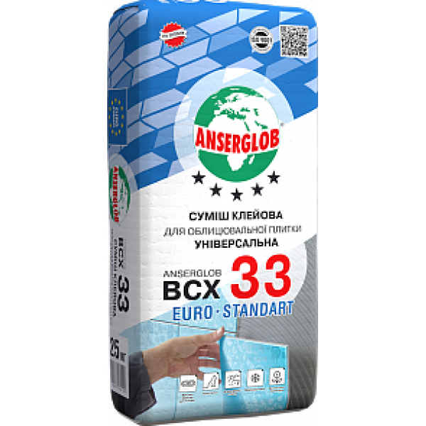 Anserglob BCX - 33 Клей для плитки 25 кг