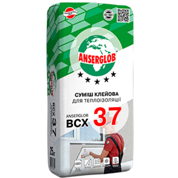 Anserglob BCX 37 - Суміш клейова для теплоізоляції