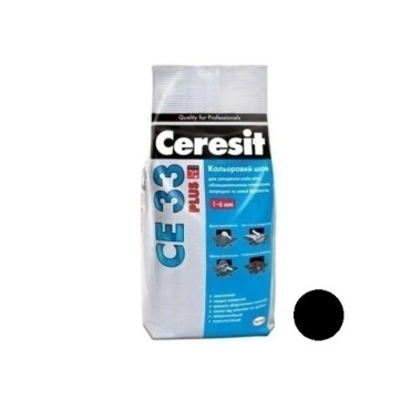 Затирка для швів CERESIT CE-33 Plus чорна (2 кг)