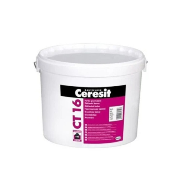 Грунт-фарба CERESIT CT-16 з кварцовим піском (7 кг/5 л)