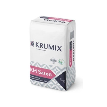 Шпаклівка гіпсова KRUMIX KM Saten фініш (5 кг)